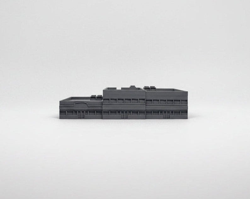 1/300th 6mm Wargame Building - Modern / Cold War Strip Mall / Shopping Centre