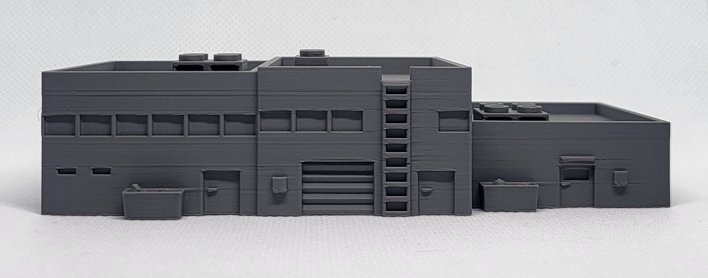 1/300th 6mm Wargame Building - Modern / Cold War Strip Mall / Shopping Centre