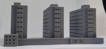 1/600th 3mm Wargame Building - Large Apartment Complex