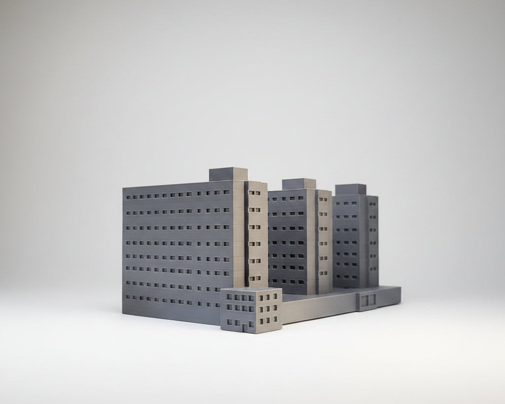1/600th 3mm Wargame Building - Large Apartment Complex