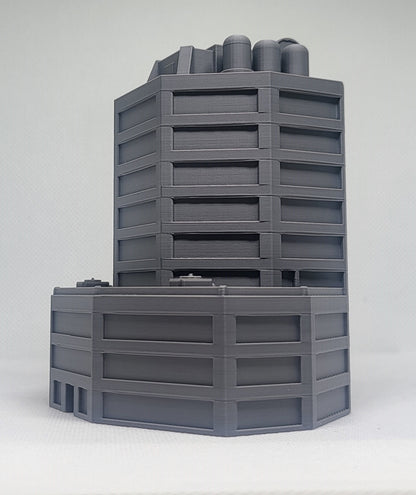 1/300th 6mm Wargame Building - Sci-Fi Tower Block / Government Building