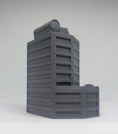 1/300th 6mm Wargame Building - Sci-Fi Tower Block / Government Building