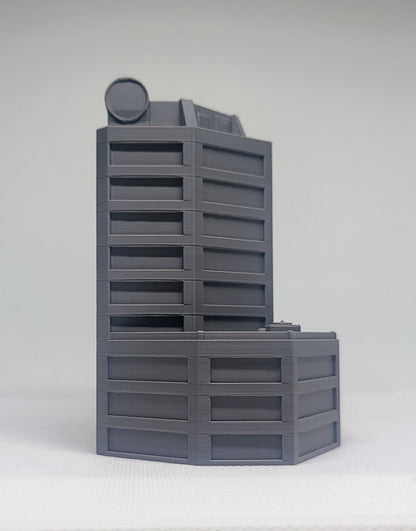 1/300th 6mm Wargame Building - Sci-Fi Tower Block / Government Building