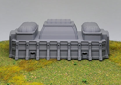 1/300th 6mm Wargame Building - Sci-Fi Industrial Long Hall