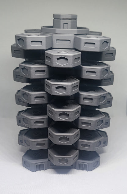 1/300th 6mm Wargame Building - Sci-Fi Modular Hab Level for Modular Hab Complex
