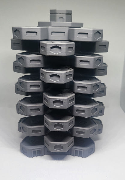 1/300th 6mm Wargame Building - Sci-Fi Modular Hab Level for Modular Hab Complex