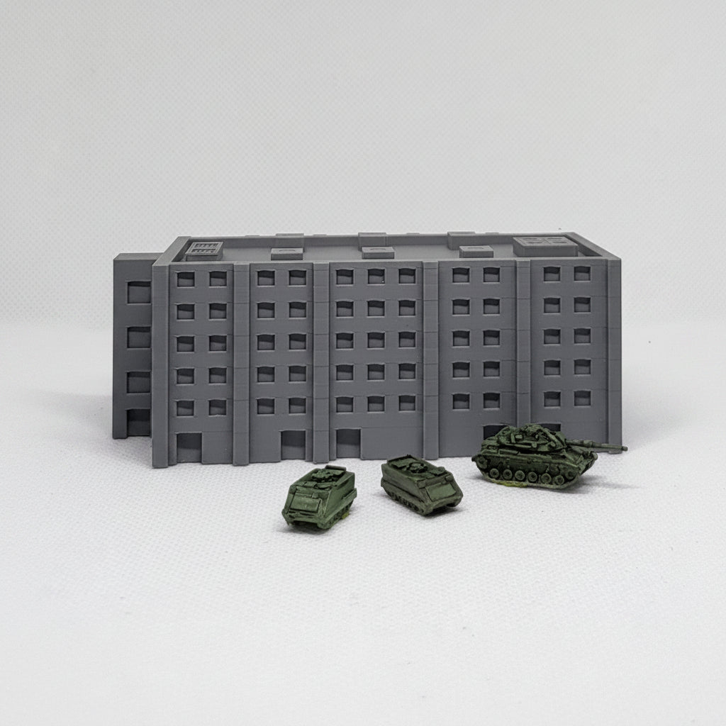 1/300th 6mm Wargame Building - Modern / Cold War Apartment Building C
