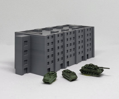 1/300th 6mm Wargame Building - Modern / Cold War Apartment Building C