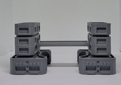 1/300th 6mm Wargame Building - Sci-Fi Twin Residential Complex