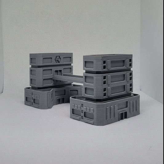1/300th 6mm Wargame Building - Sci-Fi Twin Residential Complex