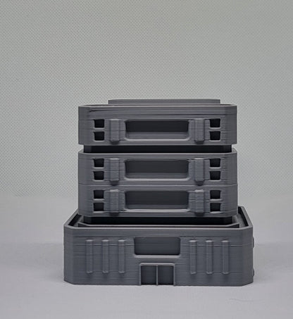 1/300th 6mm Wargame Building - Sci-Fi Twin Residential Complex