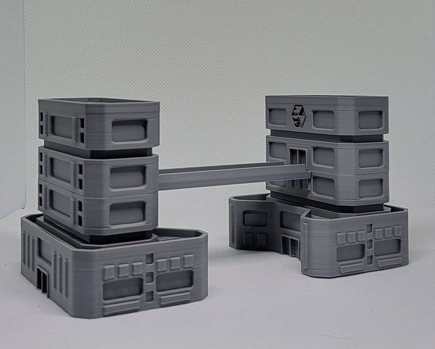 1/300th 6mm Wargame Building - Sci-Fi Twin Residential Complex