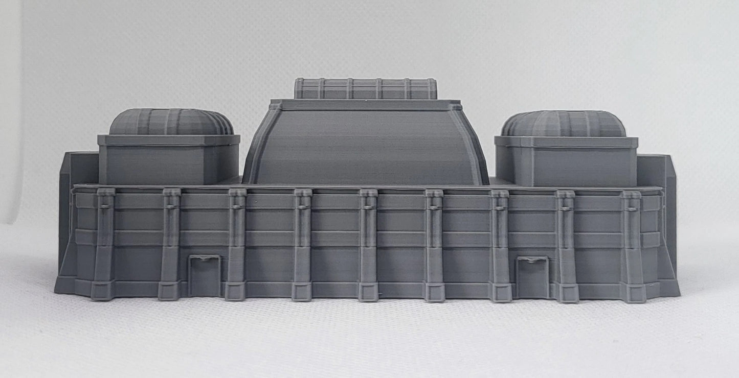 1/300th 6mm Wargame Building - Sci-Fi Industrial Long Hall
