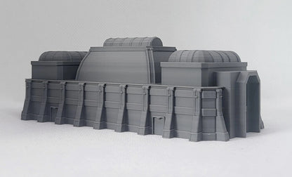 1/300th 6mm Wargame Building - Sci-Fi Industrial Long Hall
